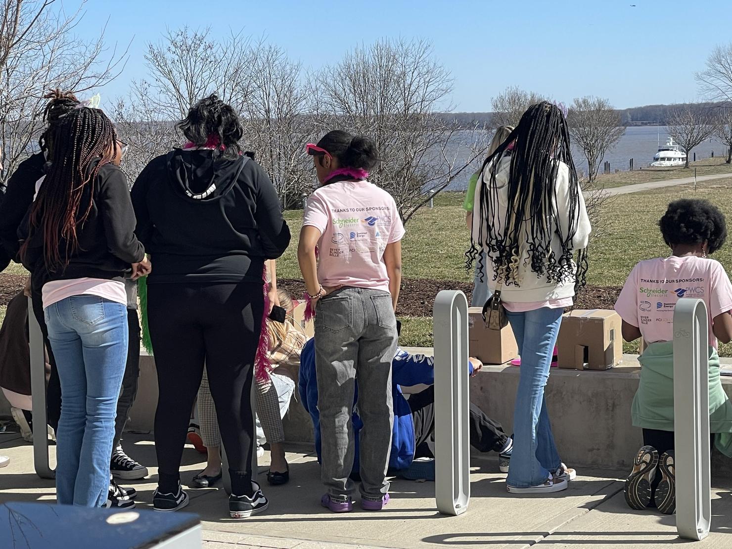 Middle school students engage in hands-on STEAM activities at the waterfront Potomac Science Center