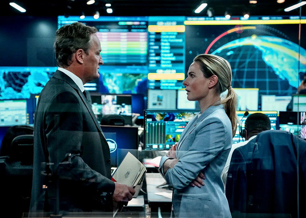 Rebecca Ferguson in a scene from A House of Dynamite: Larry Pfeiffer ‘was the man.