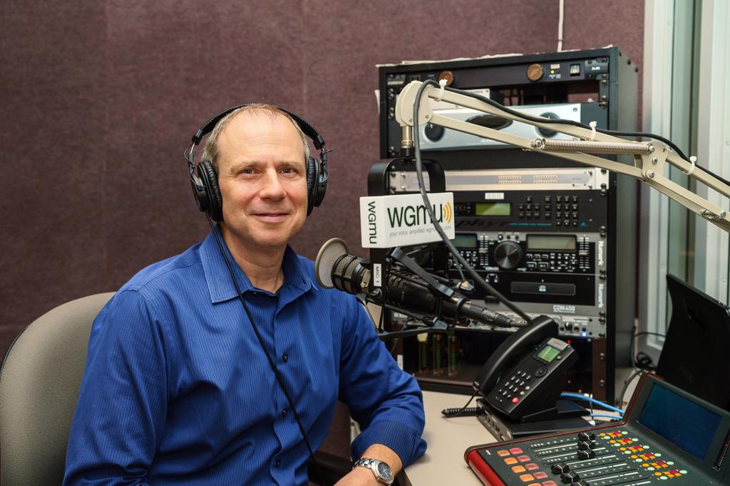 Keith Renshaw in the WGMU podcast studio