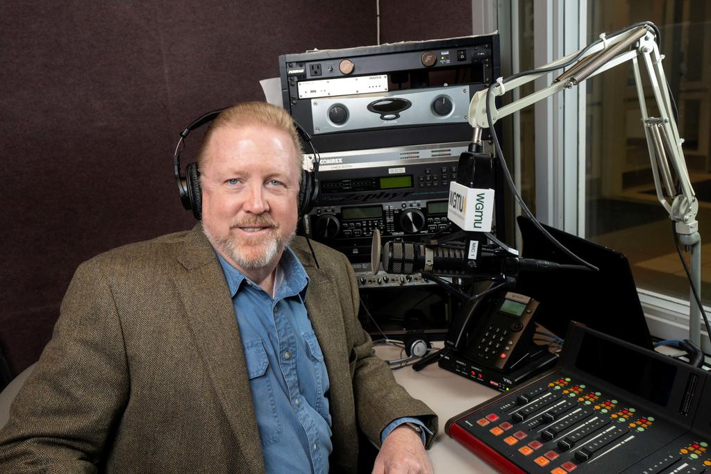 Larry Pfeiffer in the podcast studio