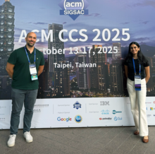 Somiya Chhillar and CEC faculty member give speech at ACCESS Academy