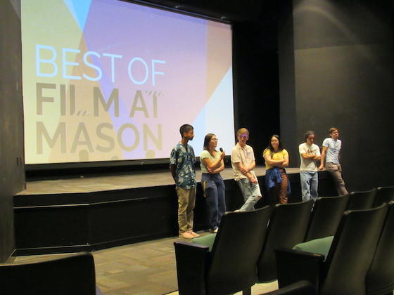 Film and Video Studies students at the Best of Film at Mason 2023. Photo by Emily Schneider.