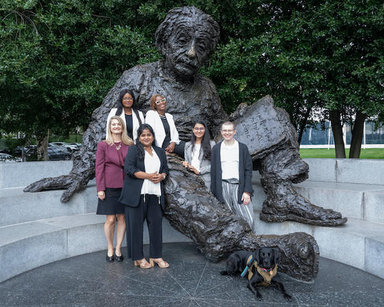 Debora Goldberg and the team of Global and Community Health students in D.C. Photo Provided.