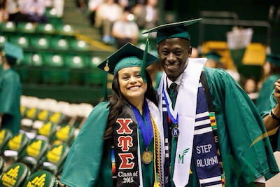 Yazmin and Tijani Musa at their graduation. Photo provided.